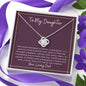 To my Daughter, Gift for Daughter from Dad, Daughter Necklace