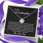 Granddaughter Graduation necklace gift, Graduation Gift For Granddaughter Love Knot Necklace