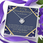 Wonderful Wife on her birthday gift Love Knot necklace