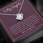 To my Daughter, Gift for Daughter from Dad, Daughter Necklace