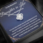 Daughter from Mother in law love knot Necklace