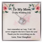 With all my Love, Mother of the Bride love necklace gift
