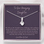 Amazing daughter necklace Graduation birthday necklace from parents
