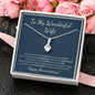 14K White Gold Anniversary necklace for Wife
