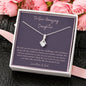 Amazing daughter necklace Graduation birthday necklace from parents