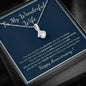 14K White Gold Anniversary necklace for Wife