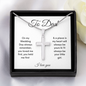 father of the bride, I'll always be your little girl cross necklace gift