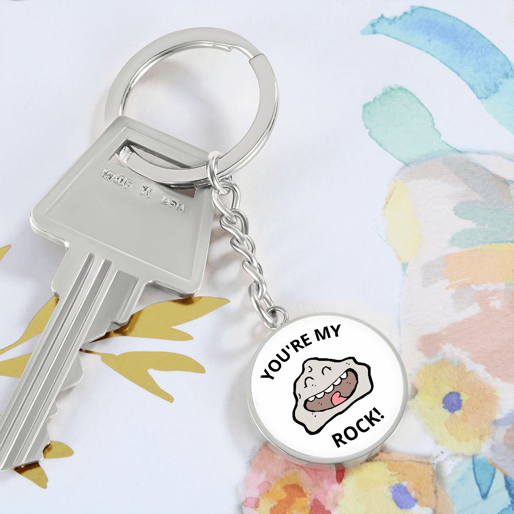 You're my rock keychain