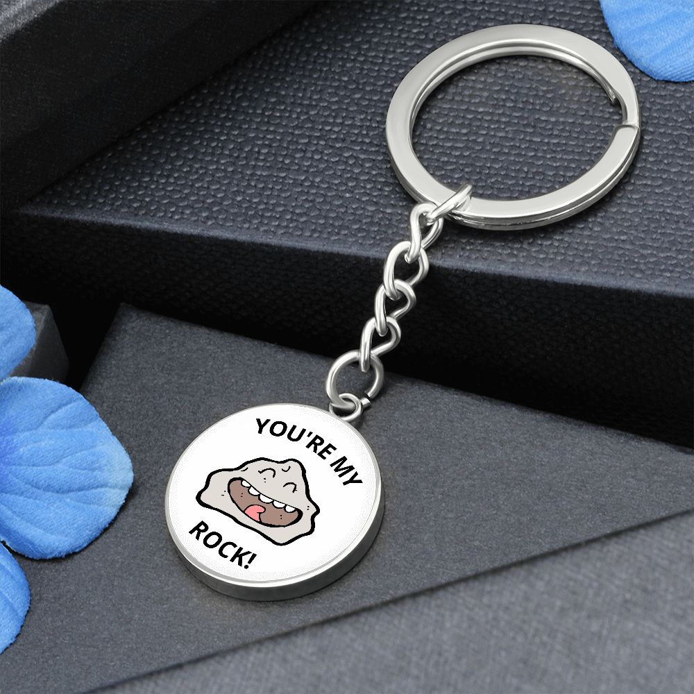 You're my rock keychain