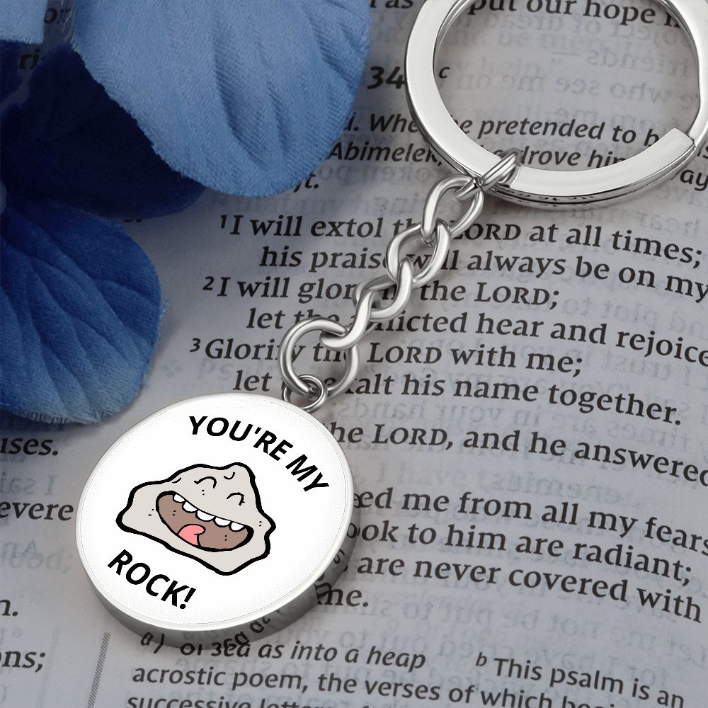 You're my rock keychain