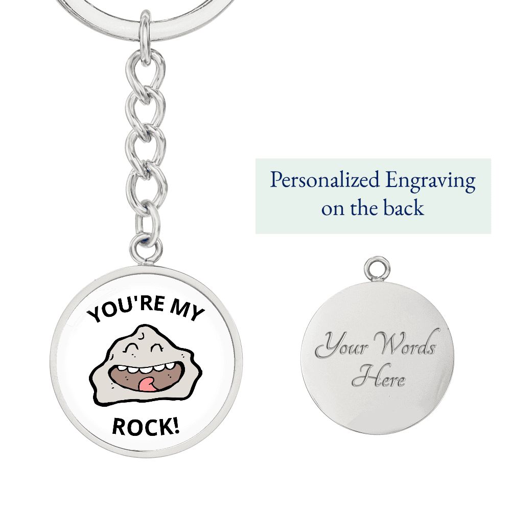 You're my rock keychain