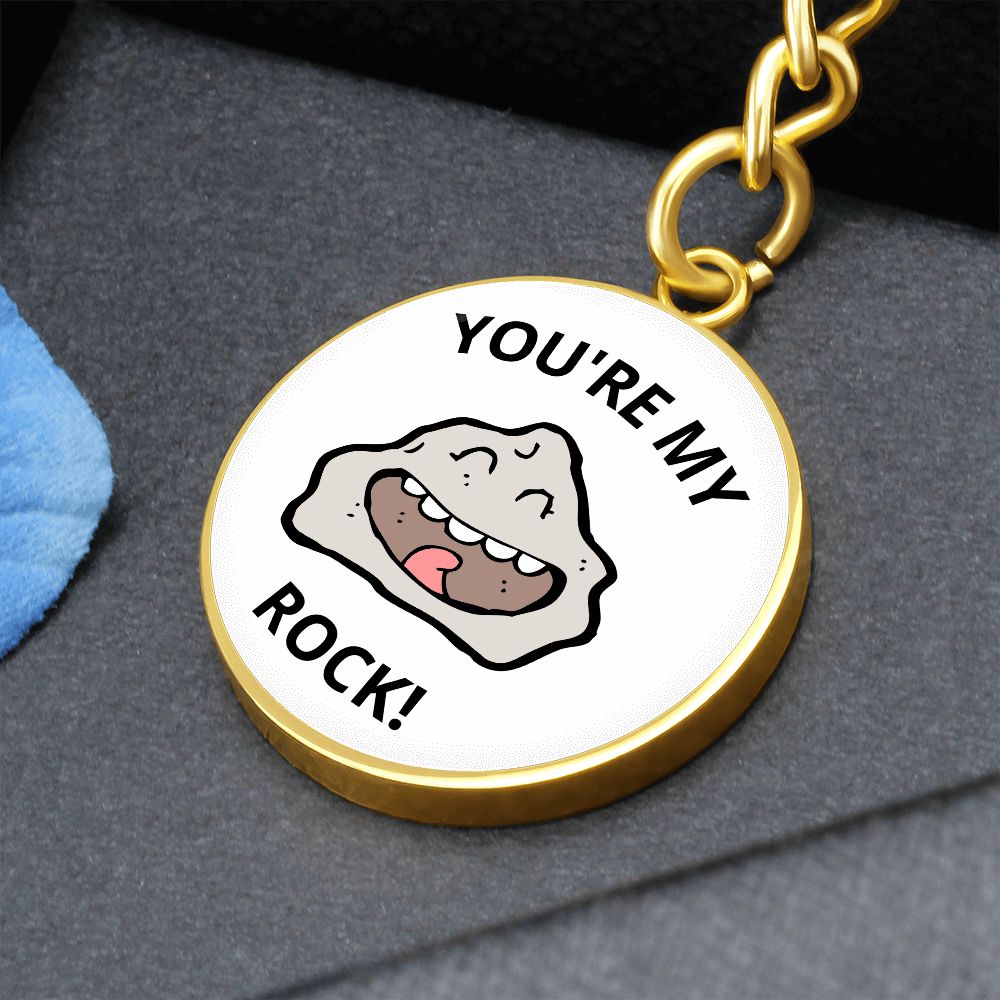 You're my rock keychain