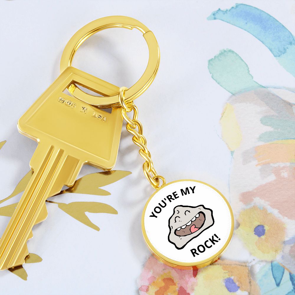 You're my rock keychain