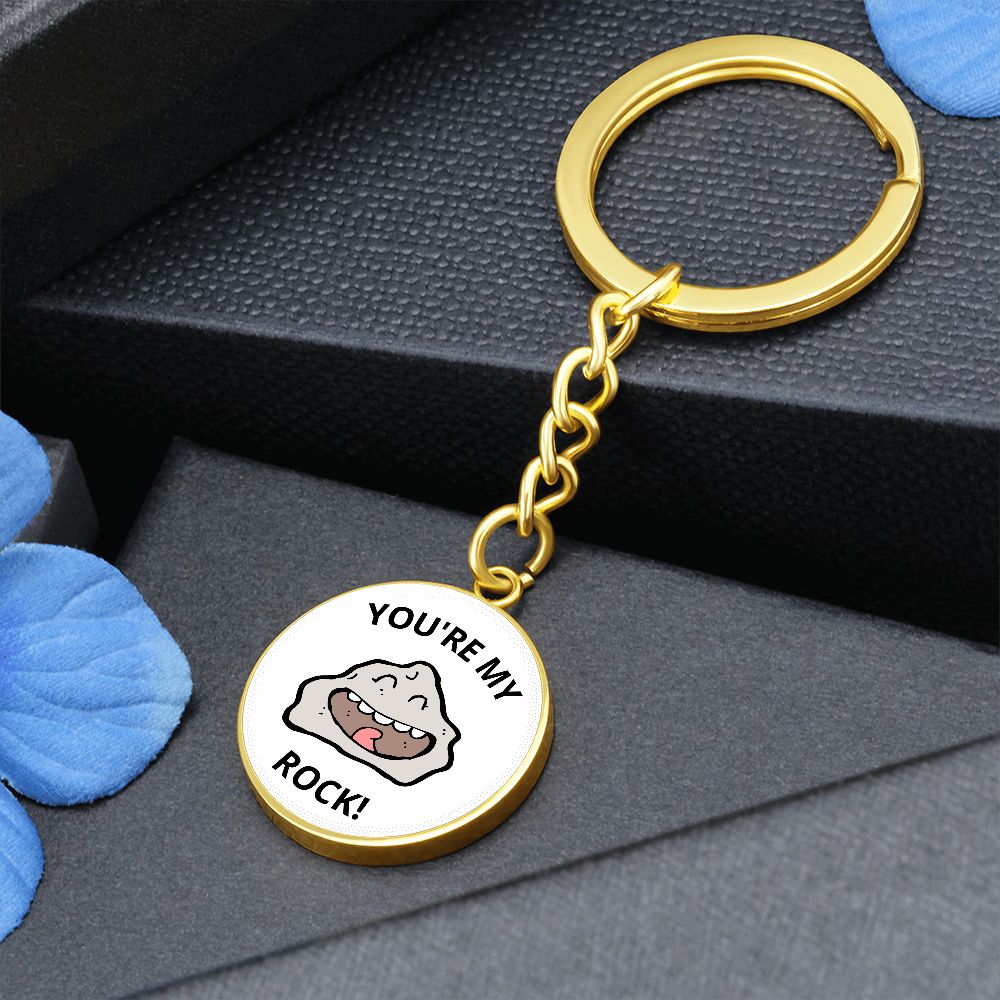 You're my rock keychain