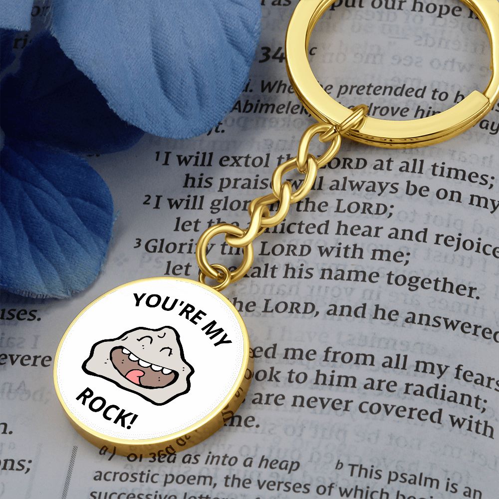You're my rock keychain