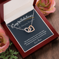 Daughter graduation heart necklace from Mum