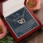 Best friend birthday heart necklace gift