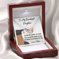 Graduation Necklace gift for Daughter Two hearts necklace