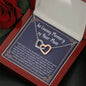In Loving memory of your Mom, grieving heart necklace