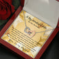 Birthday Necklace for Wife, Interlocking Heart Necklace