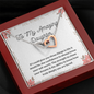 To My Amazing Daughter Christmas Birthday Mother daughter heart necklace gift
