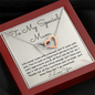 To My Special Mum interlocking heart necklace