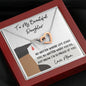 Graduation Necklace gift for Daughter Two hearts necklace