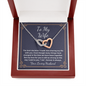 To My Wife Necklace Anniversary Birthday Valentines day necklace gift