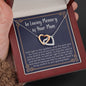 In Loving memory of your Mom, grieving heart necklace