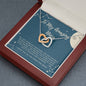 I love You to the Moon & back. To My Amazing Niece interlocking heart necklace gift