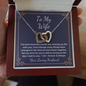 To My Wife Necklace Anniversary Birthday Valentines day necklace gift