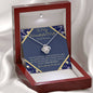 Wonderful Wife on her birthday gift Love Knot necklace