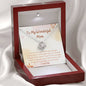 To My Wonderful Mom Love knot necklace gift