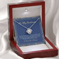 To My Soulmate Love Knot necklace