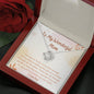 To My Wonderful Mom Love knot necklace gift