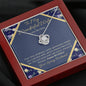 Wonderful Wife on her birthday gift Love Knot necklace
