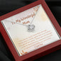 To My Wonderful Mom Love knot necklace gift