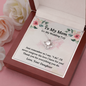 With all my Love, Mother of the Bride love necklace gift