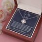 Love knot necklace for Wife