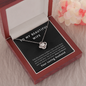 Love knot Promise necklace for wife