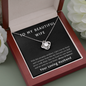 Love knot Promise necklace for wife