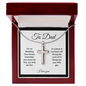 father of the bride, I'll always be your little girl cross necklace gift