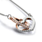 I love You to the Moon & back. To My Amazing Niece interlocking heart necklace gift