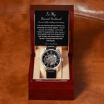 Personalized 10th Anniversary Custom watch gift for husband