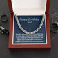 Personalized Cuban Link Chain Happy birthday gift for him