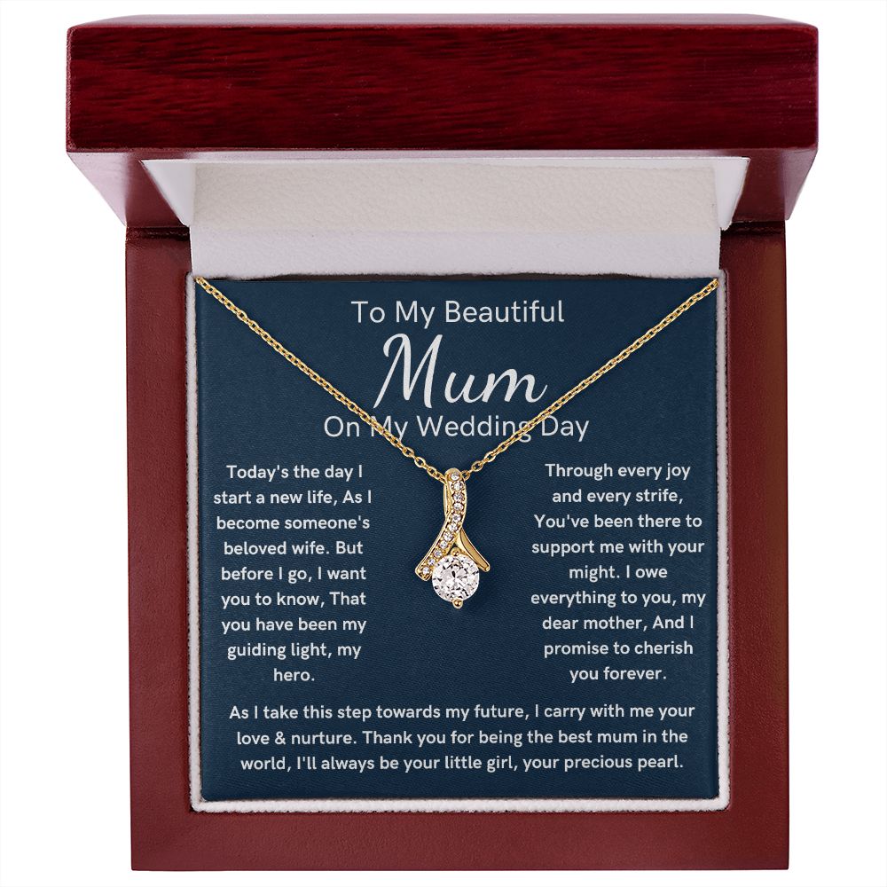 Alluring Beauty Mother of the bride wedding day necklace gift