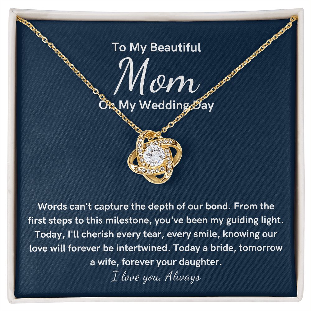 Love Knot, Mother Of The Bride Gift From Daughter necklace