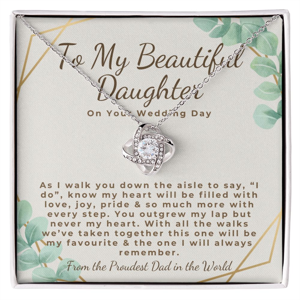 father of bride gift to daughter bride wedding necklace gift