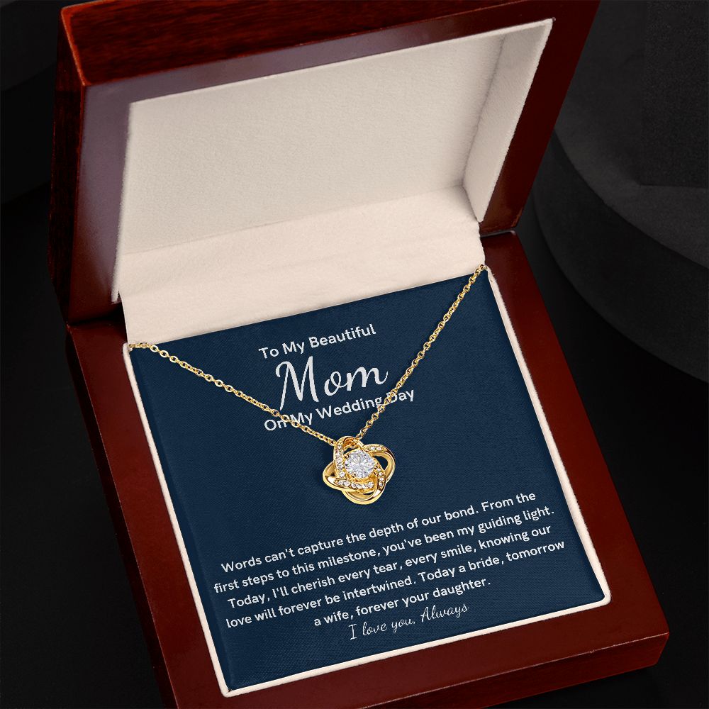 Love Knot, Mother Of The Bride Gift From Daughter necklace