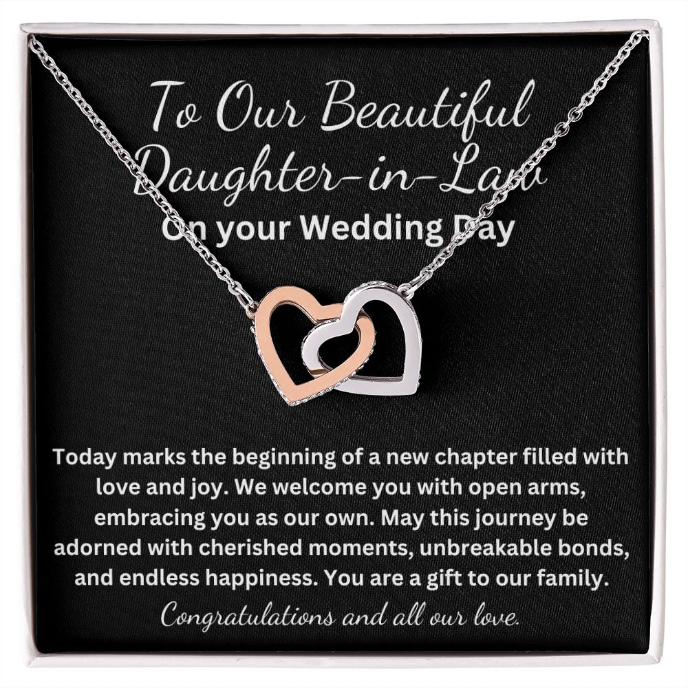 Daughter In Law Wedding Gift My Future Daughter-In-Law heart necklace